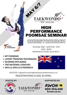 TNZ High Performance Poomsae Seminar 2023
